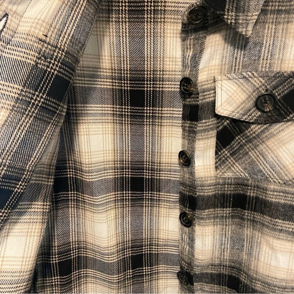 BB Dakota Steve Madden Women’s Jacket Size Small Button Up Plaid Preppy Academia - Picture 4 of 11